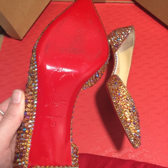 *SOLD* Louboutin Swarovski Strass 60mm heels - Picture 5 of 12
